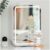 Mini Fridge 6 Liter Portable Beauty Makeup Skincare Fridge Cosmetics Refrigerator Compact Cooler Warmer for Bedroom, Office, Car, Dorm, Mirrored and Led Lighting Design AC/DC