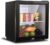 Mini Fridge Mini Fridge Bar Drinks Cooler Wine Cabinet Froster and Beverage Beer Refrigerator Beer Soda Clear Front Glass Door Counter, 50L Capacity 2 Floors, Black