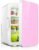 Mini Fridge,Fridge Freezer for Bedroom Under Counter Fridge Freezer, Portable Compact Personal Refrigerator, Food HEA