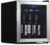 NewAir Compact Wine Cooler Refrigerator | 16 Bottle Capacity | Freestanding/Built-in Countertop Wine Cellar in Stainless Steel with UV Protected Glass Door NWC016SS00