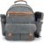 Nordics Living Picnic Backpack for 4 Persons, Detachable Bottle/Wine Holder, Fleece Blanket, Insulated Backpack Cooler, Plus Waterproof Pouch, Picnic Plates, Glasses, Cutlery Picnic Set for 4 (Gray)