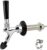 OneBom Beer Faucet with Nipple 4” Shank Assembly,3/16’’I.D. Bore for Keg Fridge Keezer (4” Shank)