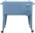 Permasteel PS-A203-BL 80 Quart Portable Rolling Patio Cooler, Blue