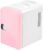 Personal Chiller Mini Fridge Small Space Cooler Pink 4 Liter/6 Can AC/DC Portable Thermoelectric Cooler and Warmer for Skincare, Foods, Medications, Home, Small Space and Travel (PINK)