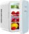 Portable Personal Mini Fridge, Msake 8 Liter Compact Cooler and Warmer Refrigerator for Skincare Medications and Breast Milk Storage, 12V DC/ 110V AC for Home Office and Travel