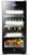 SHKI Wine Cooler LED Under Counter Wine Fridge Black Wine Cooler LED Light Lock Key Glass Door Drinks Cellar Single Zone