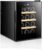 SHKI Wine Cooler Thermostatic Electronic Wine Storage Cabinet 12 Bottles Mini Drink Wine Cooler Fridge for Home Bar Office