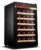 SHKI Wine Cooler for 28 Pieces Wine Refrigerator 65L Adjustable Thermostat Glass Door Wine Champagne Storage