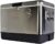 Stainless Steel Ice Chest Beverage Cooler with Bottle Opener, 51 L (54 qt), 85 Can Capacity Portable Cooler, Silver and Black, for Camping, Beach, RV, BBQs, Tailgating, Fishing
