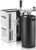 TMCRAFT 128oz Mini Keg, Stainless Steel Beer Growler with Insulation Sleeve, Portable Home Dispenser System for Draft, Homebrew and Craft Beer (Matte Black)