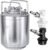 TMCRAFT 2.6 Gallon Mini Ball Lock Keg, Stainless Steel Double Ball Lock Post Corny Keg with Quick Disconnect Set for Home-brewing(10L)