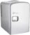 Uber Appliance UB-CH1 Uber Chill Mini Fridge 6-can Portable Thermoelectric Cooler and Warmer Mini Fridge for Bedroom, Office or Dorm (Gun Metal Silver)