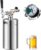 VEVOR Beer Mini Keg 135 Oz, Mini Keg Growler w/Tap Faucet, Pressurized Growler 304 Stainless Steel Pressurized Beer Growler with Co2 Pressure Regulator, Beer Dispenser Portable Carbonated Growler