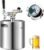 VEVOR Beer Mini Keg 169 Oz Mini Keg Growler w/Tap Faucet 304 Stainless Steel Pressurized Beer Growler Pressurized Growler with Co2 Pressure Regulator