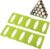 Webake 2 pack Bottle Stacking Mat, Foldable Silicone Bottle and Can Stacker, Can Holder Rack Space Saver Organizer for Refrigerator, Pantry, Countertop, Cabinet (Green)