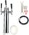 YaeBrew Triple Tap Faucet Stainless Steel Draft Beer Tower , 3” Column – 3 Faucets -Draft Beer Kegerator Tower
