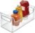 iDesign Fridge Plastic Storage Organizer Bin with Handles, Clear Container for Food, Drinks, Produce, Pantry Organization, BPA-Free, 5.5″ x 11.25″ x 5″, Clear